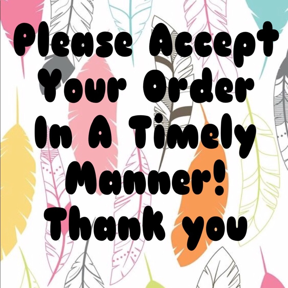 Accepting your order